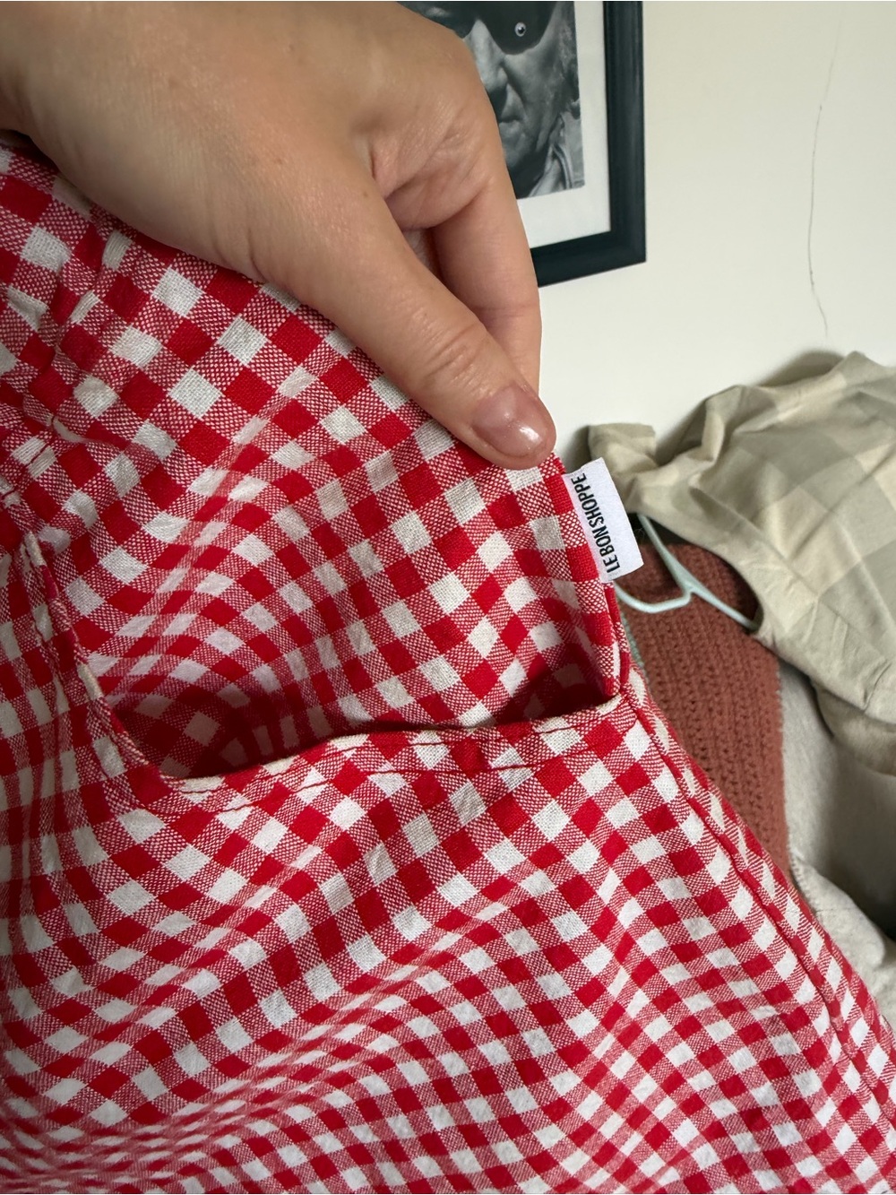 Le Bon Shoppe City Short in Gingham - Picture 4 of 6